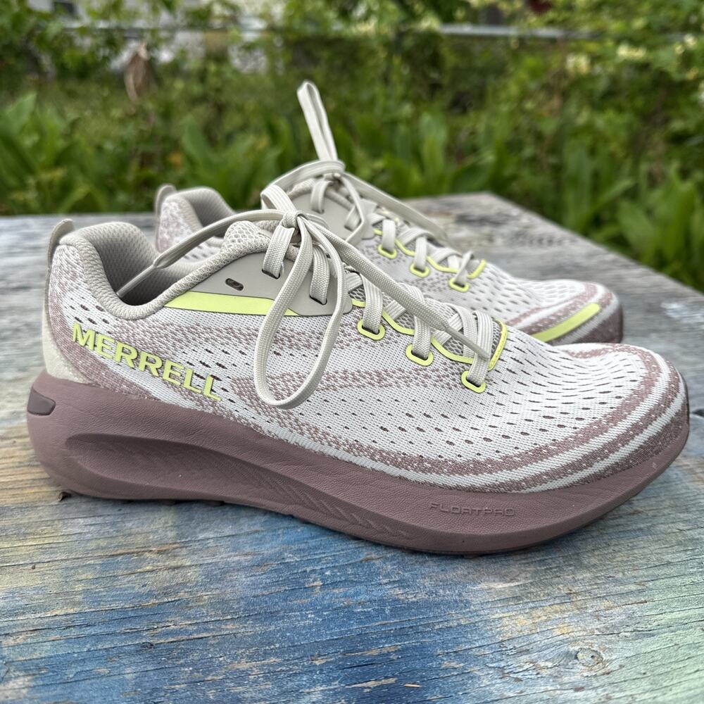 Merrell Morphlite Trail Running Shoes Women’s 9.5 Beige Purple Sneakers - 30